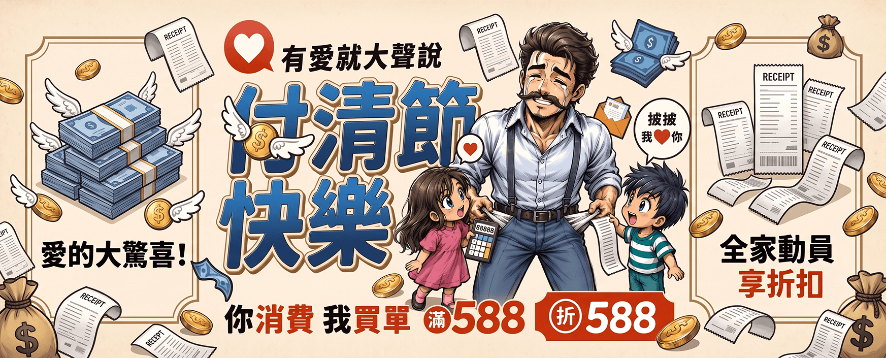 👔爸氣十足💞你消費我買單