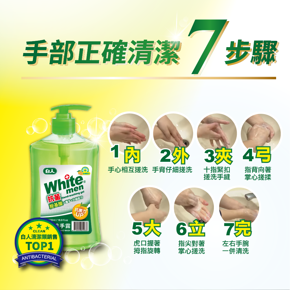 【白人】洗手露500ml