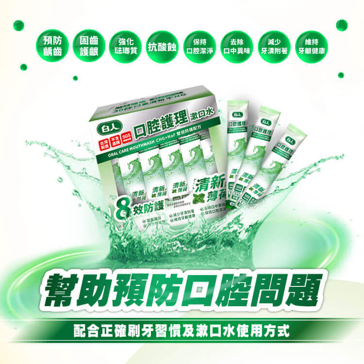 【白人】清新漱口水12mlX36入