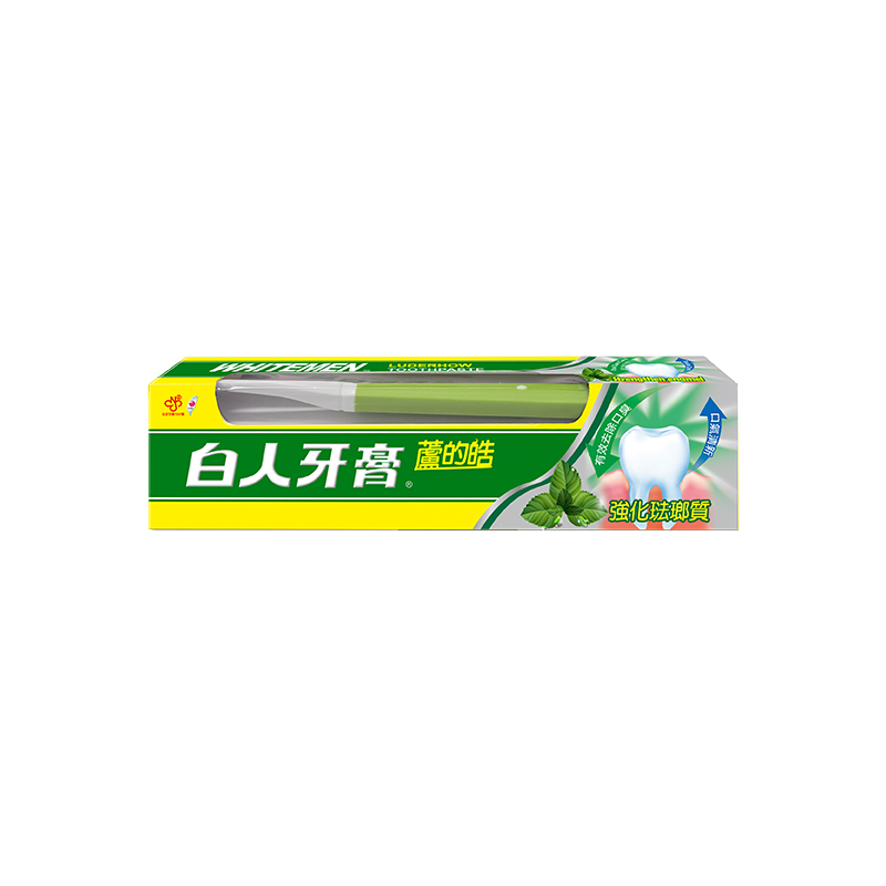 【白人】蘆的皓牙膏牙刷組160g